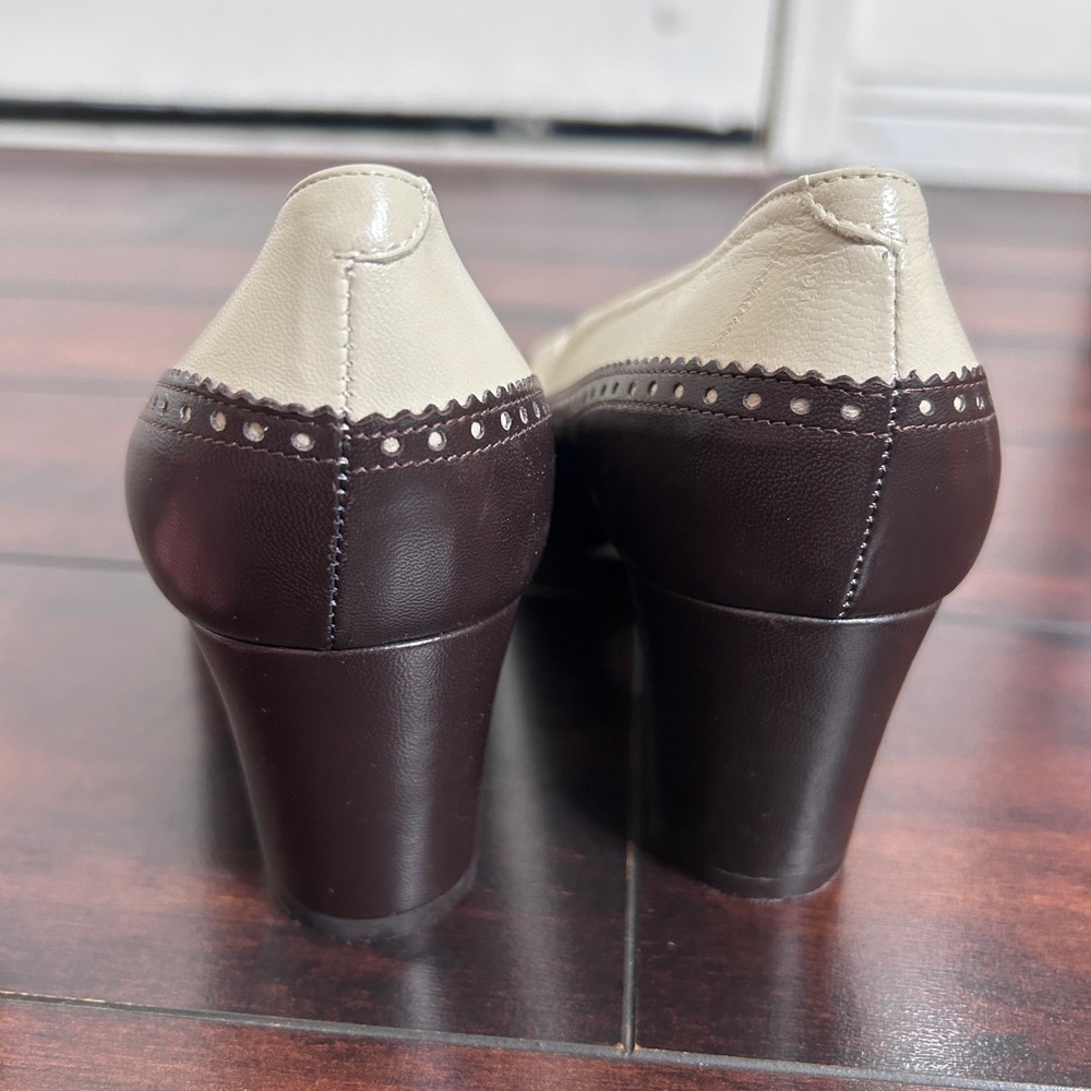 NWOB Vintage Bally Locle Style Flex Leather Pumps Women 7.5C  Quiet Luxury - Picture 5 of 9